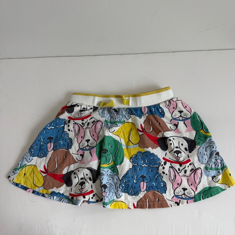 Mini Boden Dog Print‎ Circle Skort Size 7-8
